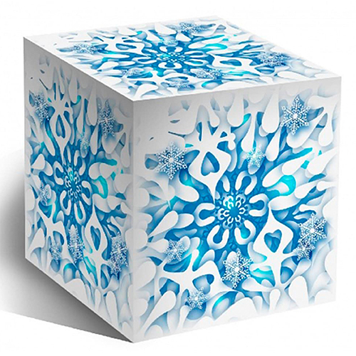 Коробка для кружек снежинка