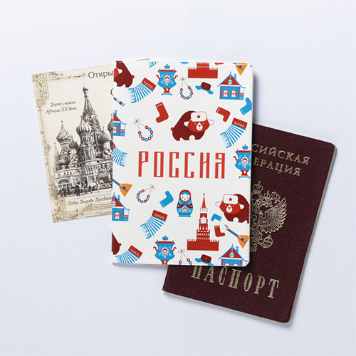 Обложка на паспорт Россия- мягкая